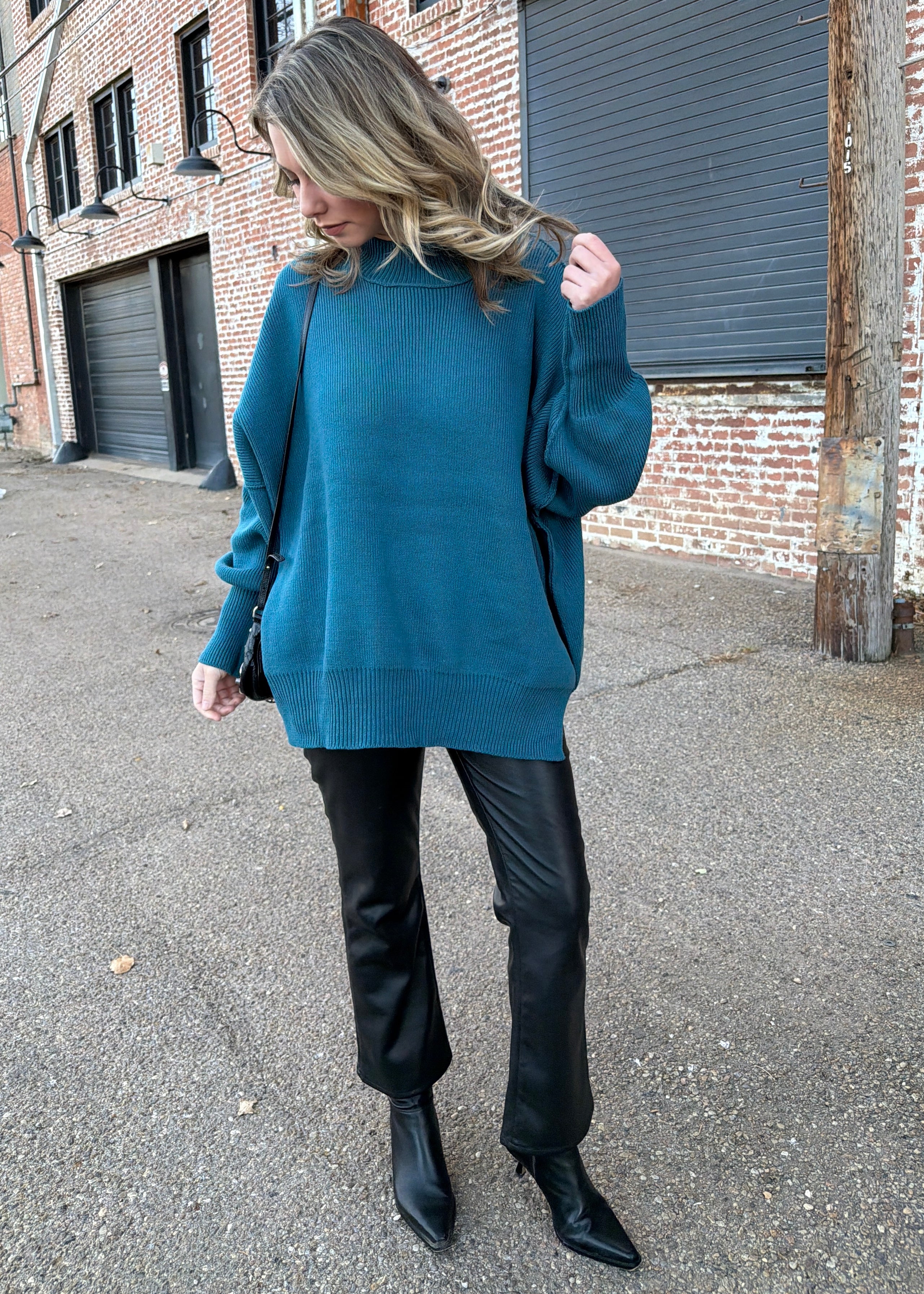 THE SOFT LAUNCH SWEATER | TEAL