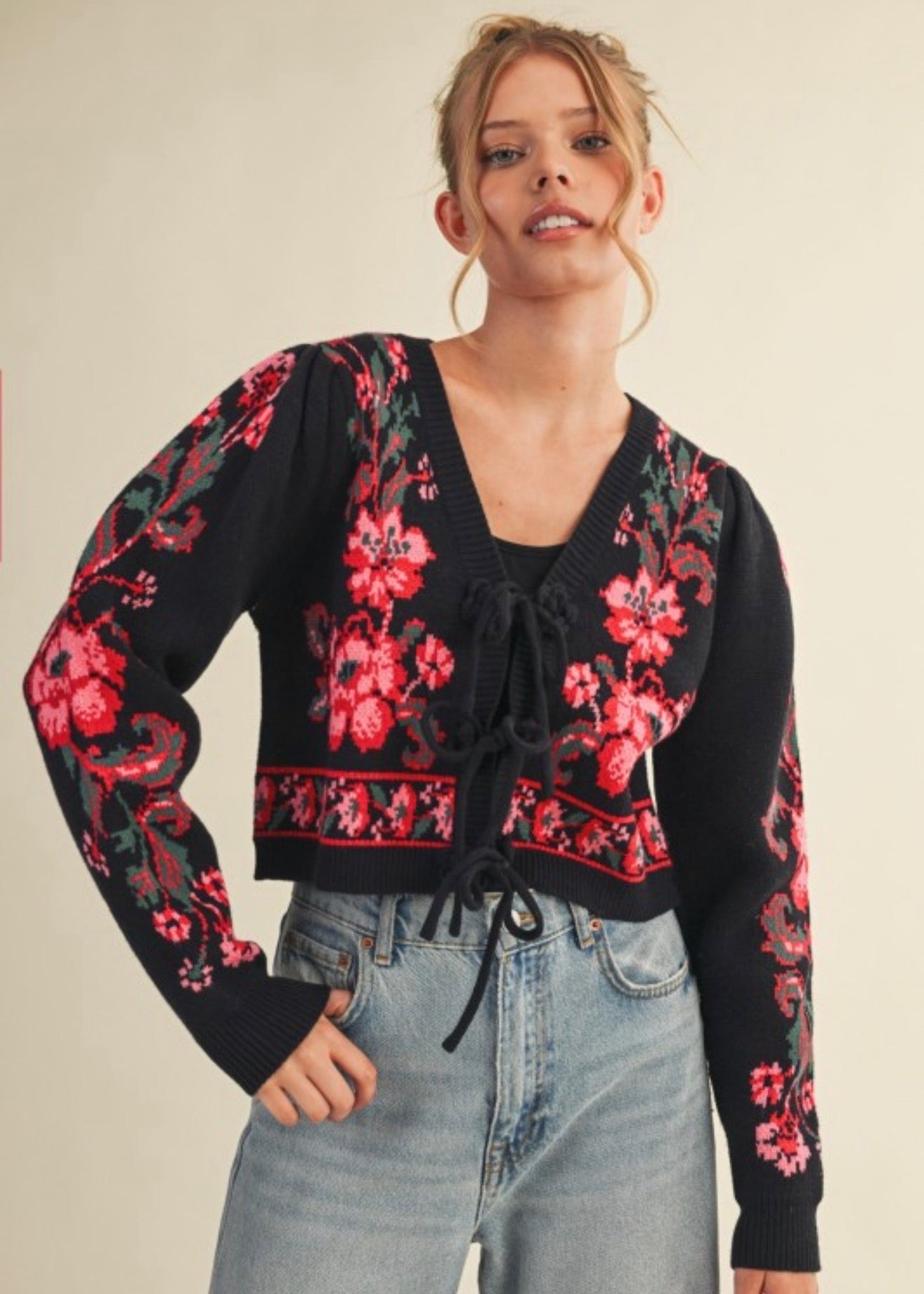 THE FINLEY FLORAL CARDIGAN