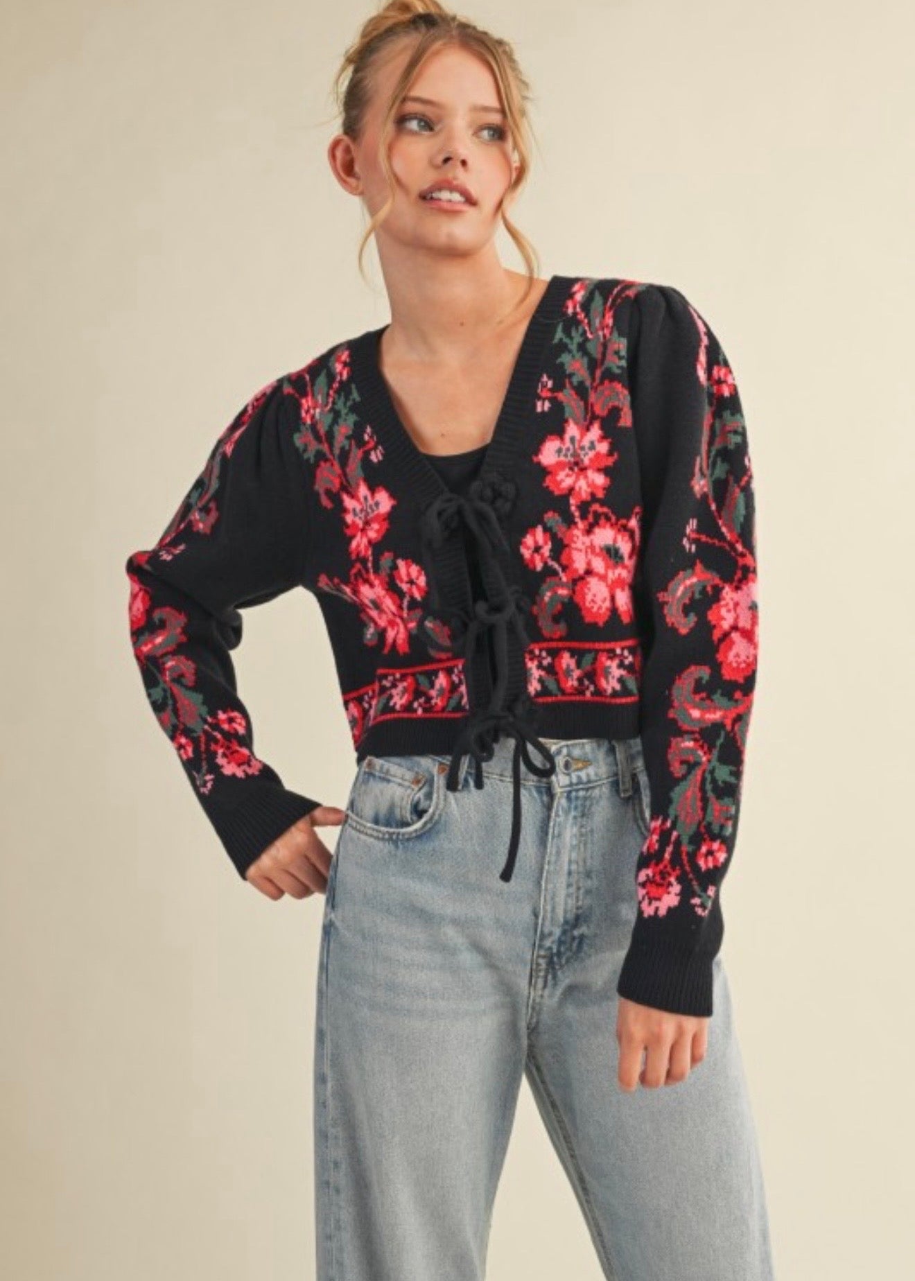 THE FINLEY FLORAL CARDIGAN