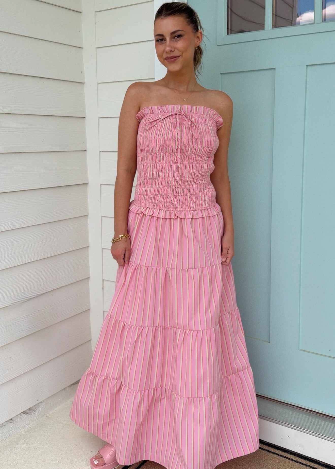 entrance is yours maxi dress pink ALL YOURS MAXI DRESS – Mak Haus Boutique